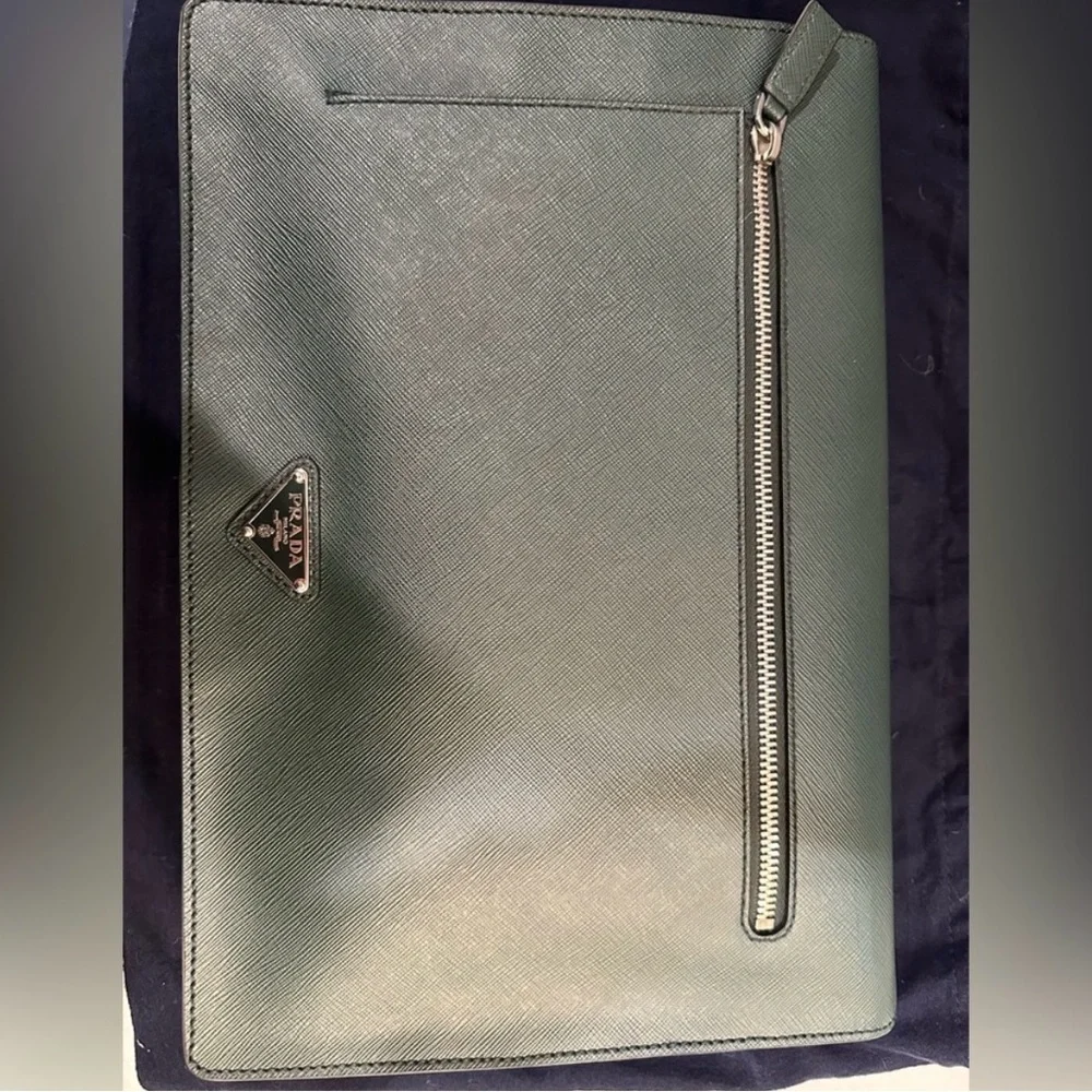 Prada Green and Black Men's Portfolio